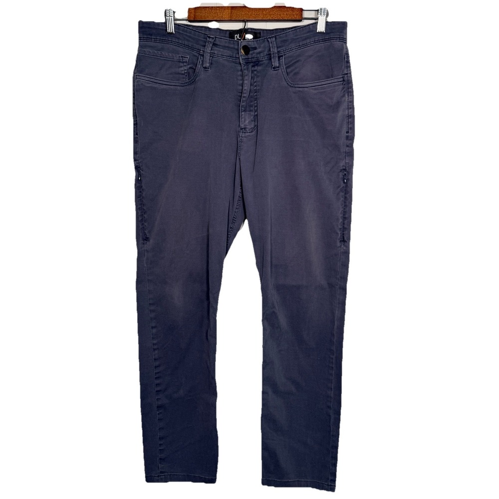 DU/ER Live Lite Traveller Pants Mens 34x28 Blue Gray Stretch Travel Casual T2X